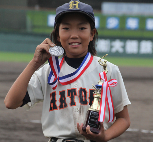 優秀選手　服織野球スポーツ少年団　松永　花丸