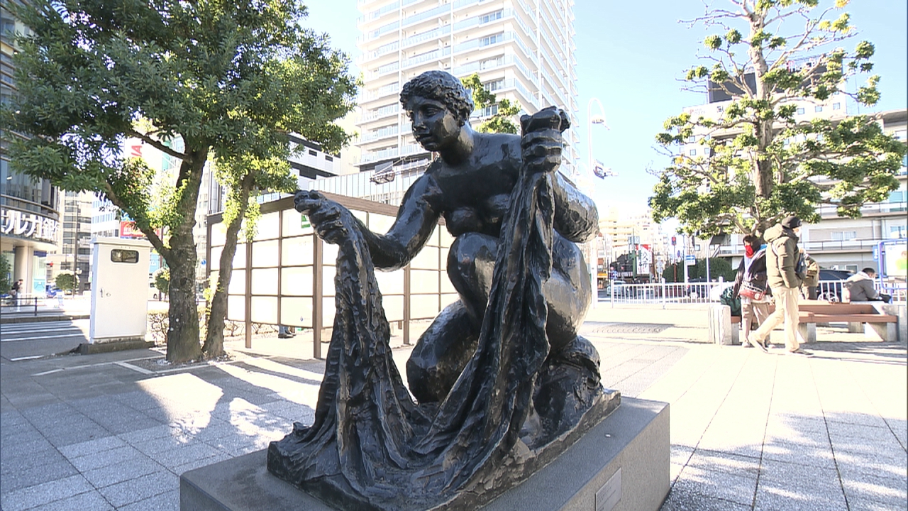 豊穣の鐘】裸婦像 全身像 彩色 一点作品 生命感のある造形 西洋彫刻