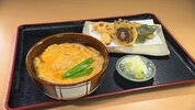 写真：たまごとじ／野菜の天ぷら